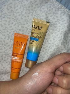 Lotus &amp; Lakme Sunscreen Serums