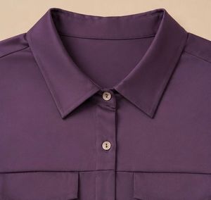Chic Purple Bell Sleeve Top