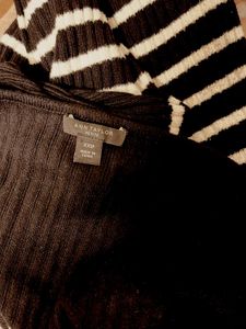 Chic Striped Knit Midi Dress