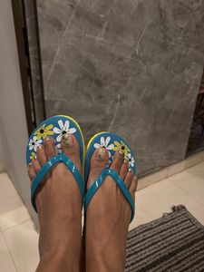Floral Flip Flops - Comfort &amp; Style