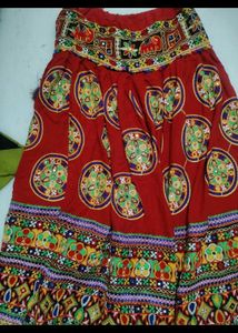 Vibrant Red Embroidered Lehenga Choli
