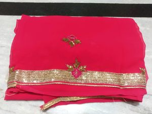Heavy Moti Work Saree