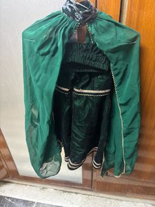 Embroidered Green Kurta