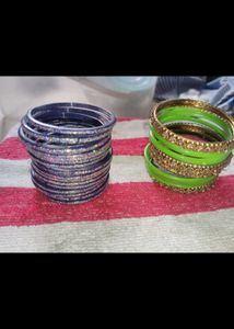 Elegant Blue &amp; Silver Girls' free 🍓 bangles