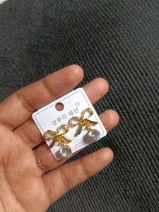Cute Bow Drop Earrings
