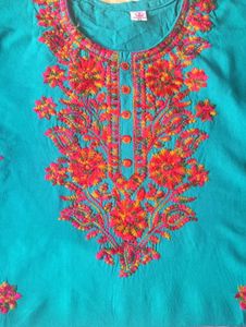 Vibrant Embroidered Kurta