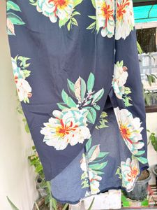 Floral Off-Shoulder Wrap Dress