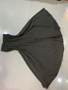 tailored plazzo skirt