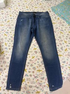 Distressed Denim Jeans