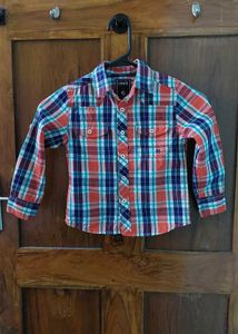 Boys multi-colour checks Button-Up Shirt