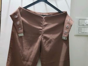 Brown Wide Leg Trousers
