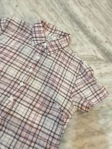 Cute Plaid Button-Up Shirt