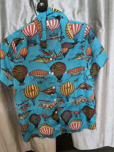 Unique Hot Air Balloon Print Shirt