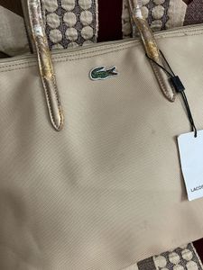 Lacoste Tote Bag - Beige