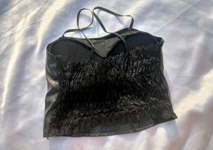 Faux Leather Camisole Top