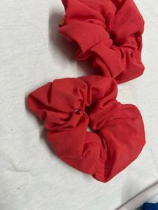 Red Scrunchies - Set of 2