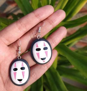 Unique Ghibli No-Face Earrings