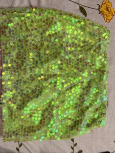 houseofrey Green Sequin skirt