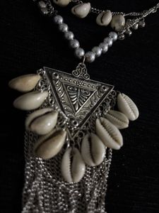 Boho Shell Pendant  FREE EARRINGS