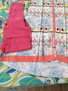 Chumbak Cotton Kurta With Leggings