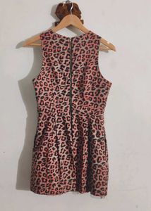 Forever 21 Pink Leopard Print Dress