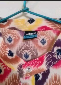 Vibrant Ikat Print Kurta
