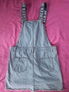 Denim Pinafore Dress