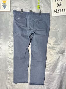 Men's Dark Blue Casual Trousers