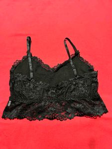 Black Lace Bralette Bra