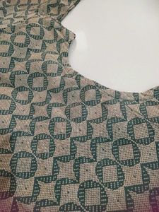Green Printed Kurta Set