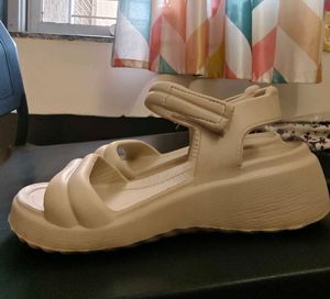 Lifestyle Nude Platform Sandals