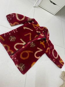 Cozy Graphic Print Jacket