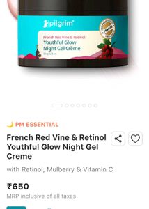 Pilgrim Youthful Glow Night Gel Creme