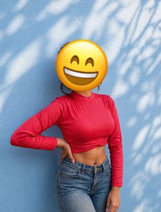 Ribbed Chic Red Crop Top