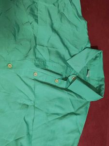Green Button-Down Shirt