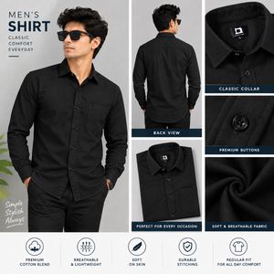 Classic Black Men's Shirt
