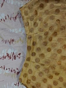 Ethnic Golden Lehenga Skirt