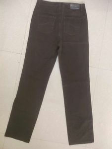 Imported Slim Straight Fit Coffee Brown Pants