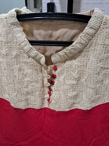 Elegant Red Ethnic Dress