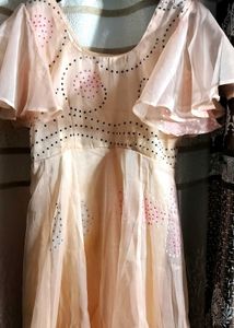 PEACH COLOUR GOWN