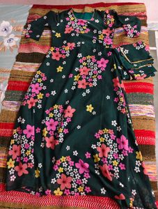 Anarkali Kurti Set with Dupatta