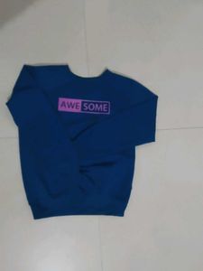 Blue "Awesome" Sweatshirt