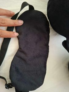 Amazonbasics Travel Neck Pillow &amp; Eye Mask Set