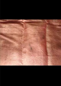 orange colour silk saree
