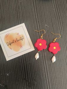 Handmade Floral Drop Earrings ♥️