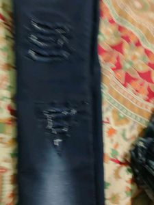 Stylish Ripped Blue Jeans