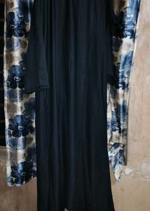 Elegant Black Embellished Fabric abaya 😍😍😍