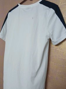 Puma White T-Shirt with Black Stripes