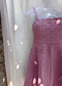Chic Pink A-Line Mini Dress