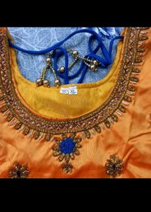 Royal Blue Embroidered Lehenga Set with Blouse